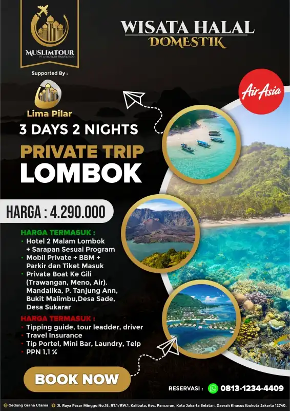 Harga Paket Tour Lombok